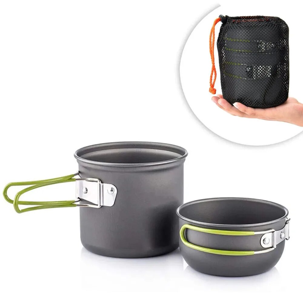 Camping Cooking Mess Kit - Ustensiles de cuisine de Camping, Kit