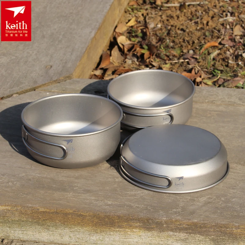 Camping Cooking Pot - Pamono-Ensemble d'ustensiles de cuisine en titane,