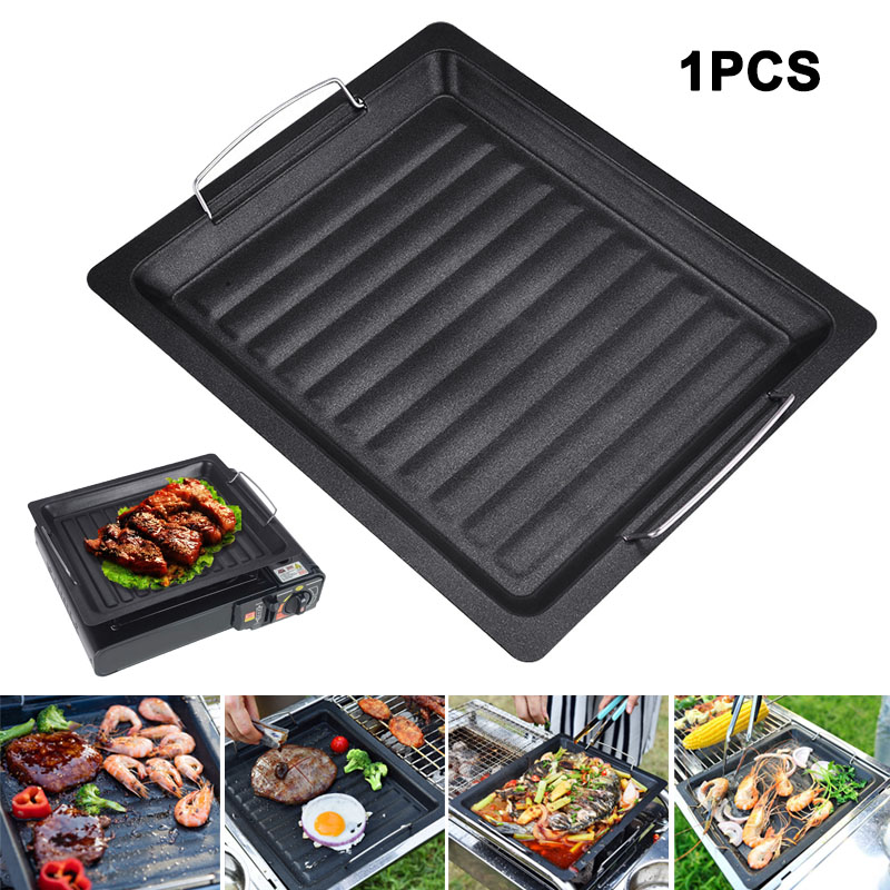 Camping Cooking Pot - Poêle à griller carrée épaisse pour