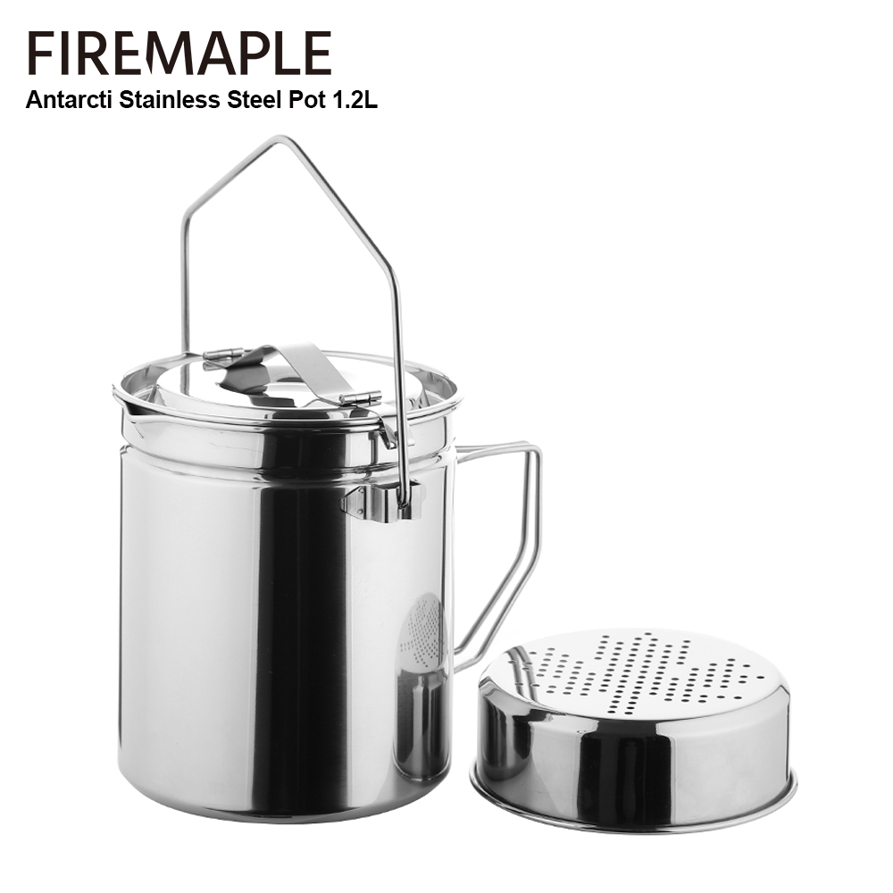 Camping Cooking Unit - Marmite à vapeur en acier inoxydable,