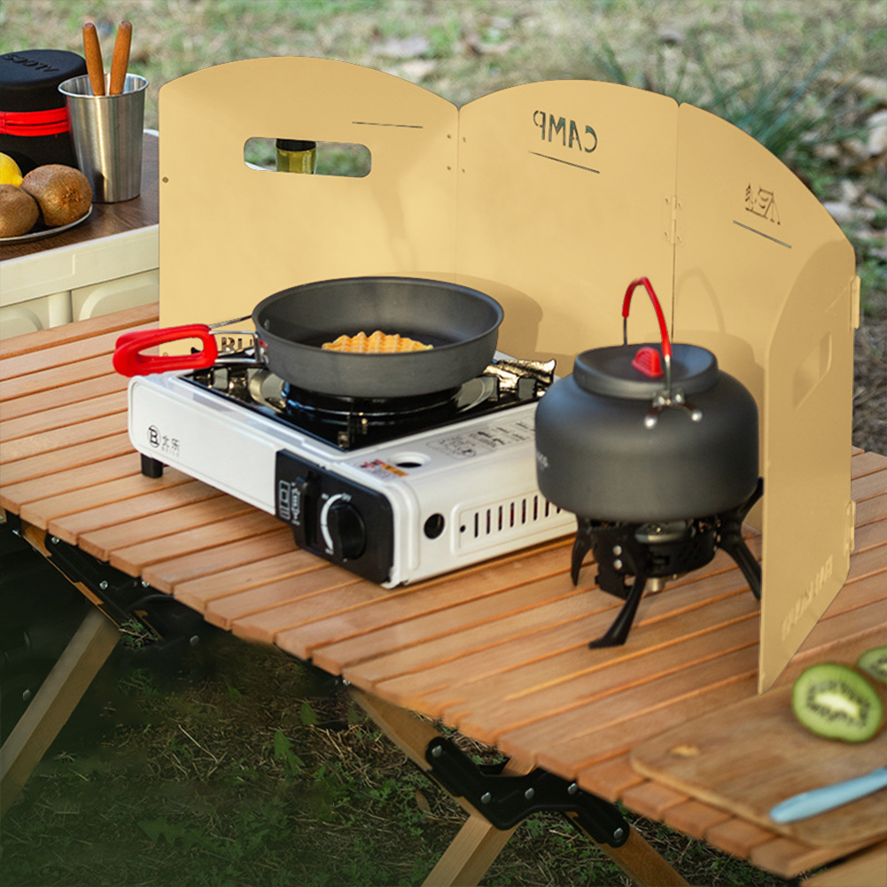 Camping Cooking Fuel - Pare-brise pliable pour cuisinière à gaz