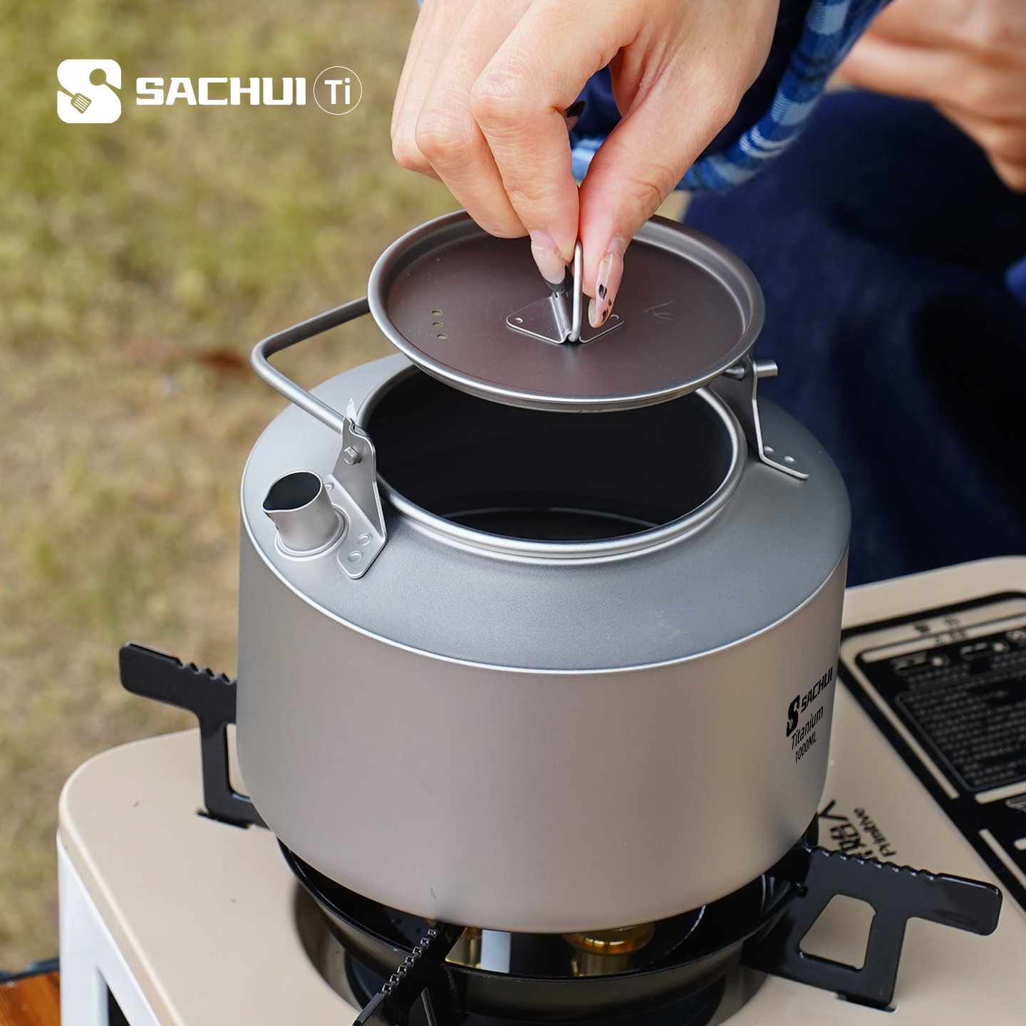 Bouilloire en titane pur de 10 - Camping Cooking Pot avis et prix