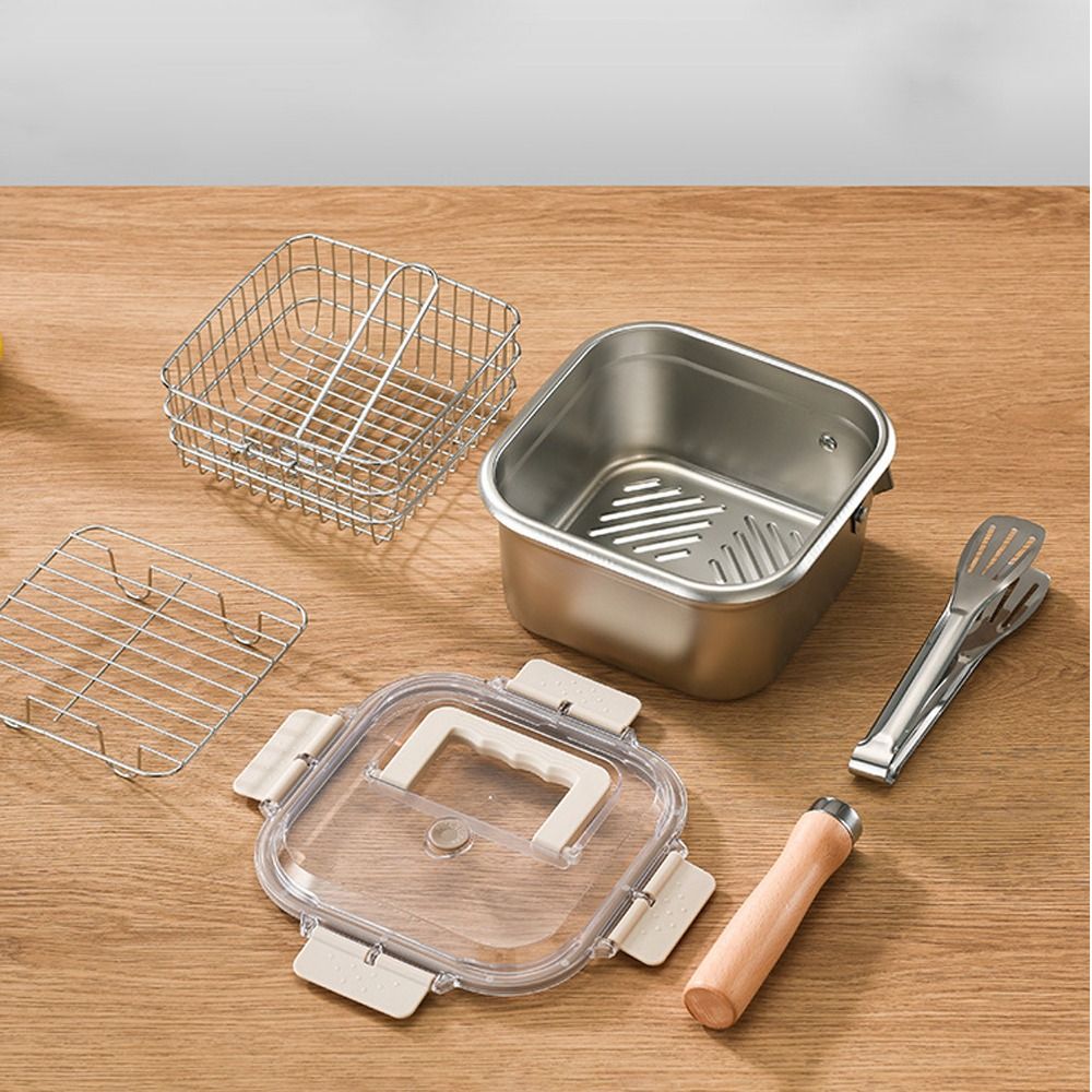 Poêle à frire Portable en acie - Camping Cooking Basket avis et prix