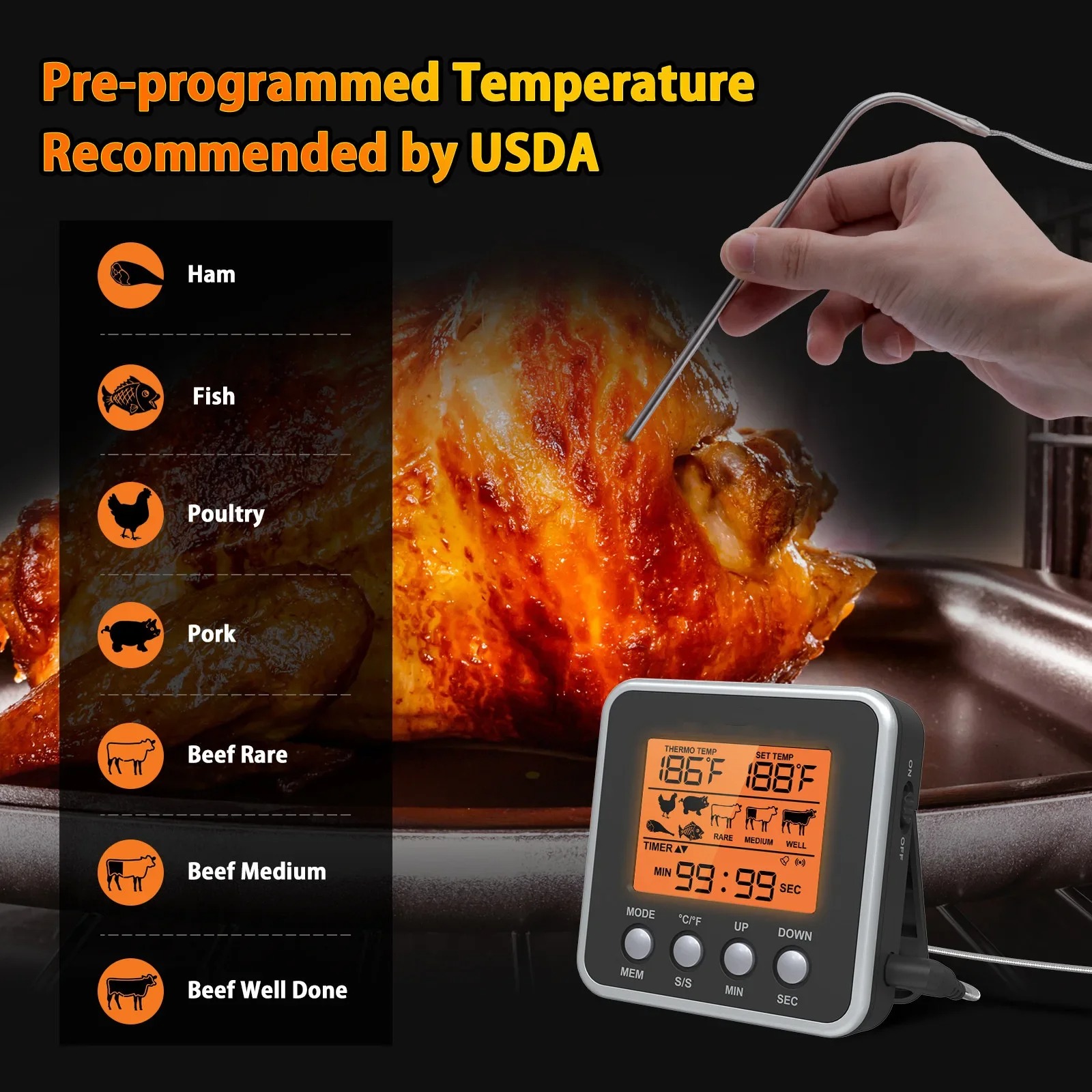 Thermomètre à viande numérique - Meat Thermometer Camp avis et prix