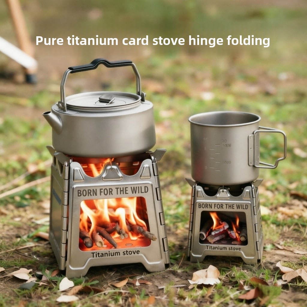 Poêle à bois compact pliable e - Camping Cooking Wood Stove avis et prix