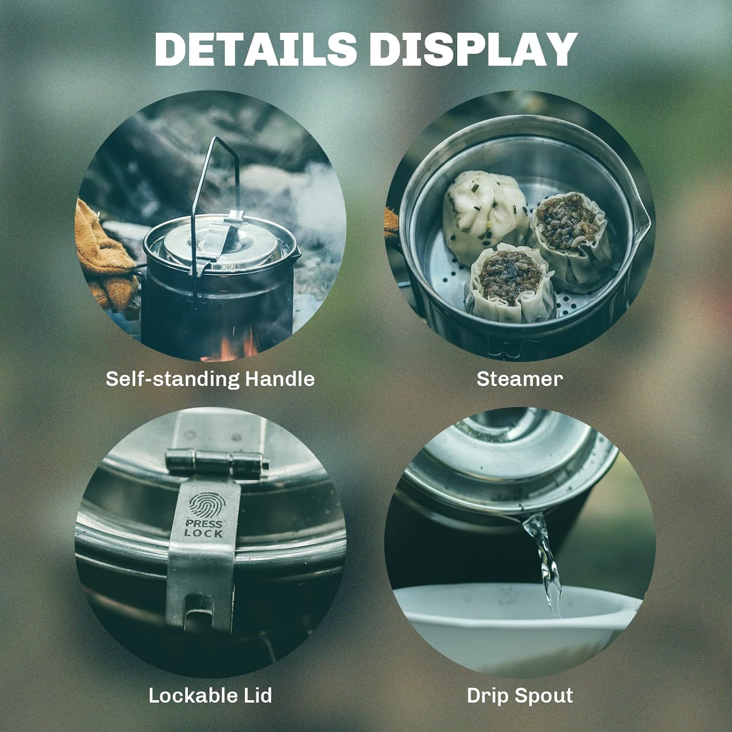 Marmite à vapeur en acier inox - Camping Cooking Unit avis et prix