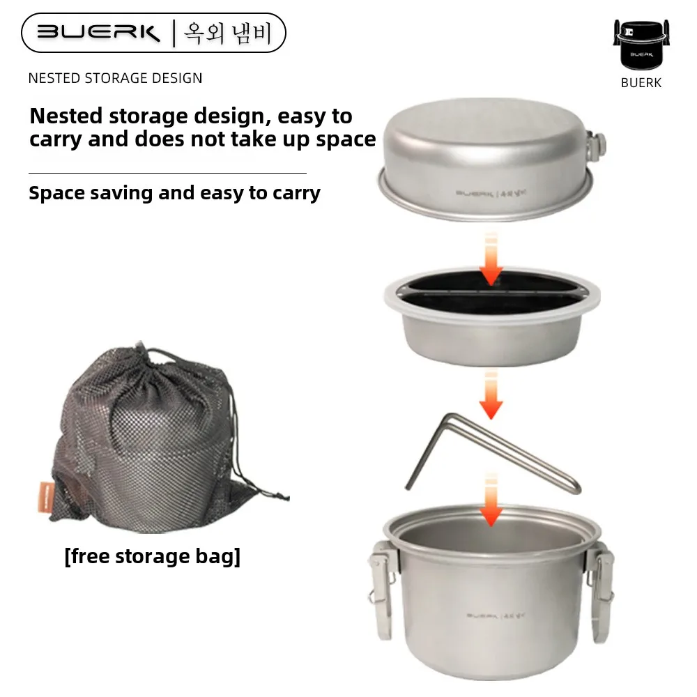 Marmite à la vapeur et à frire - Camping Cooking Pot avis et prix