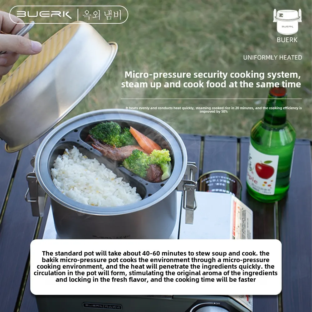 Marmite à la vapeur et à frire - Camping Cooking Pot avis et prix