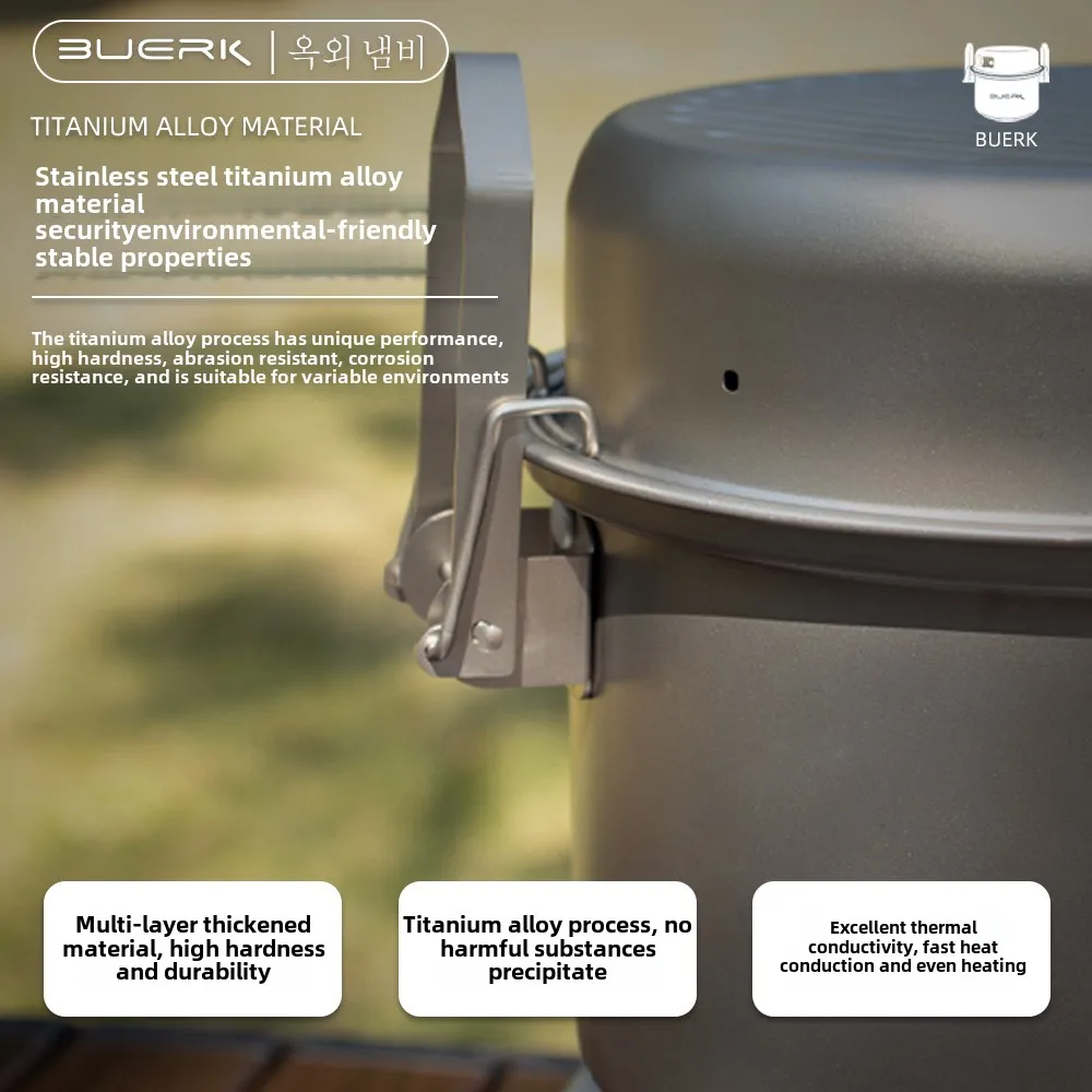 Marmite à la vapeur et à frire - Camping Cooking Pot avis et prix