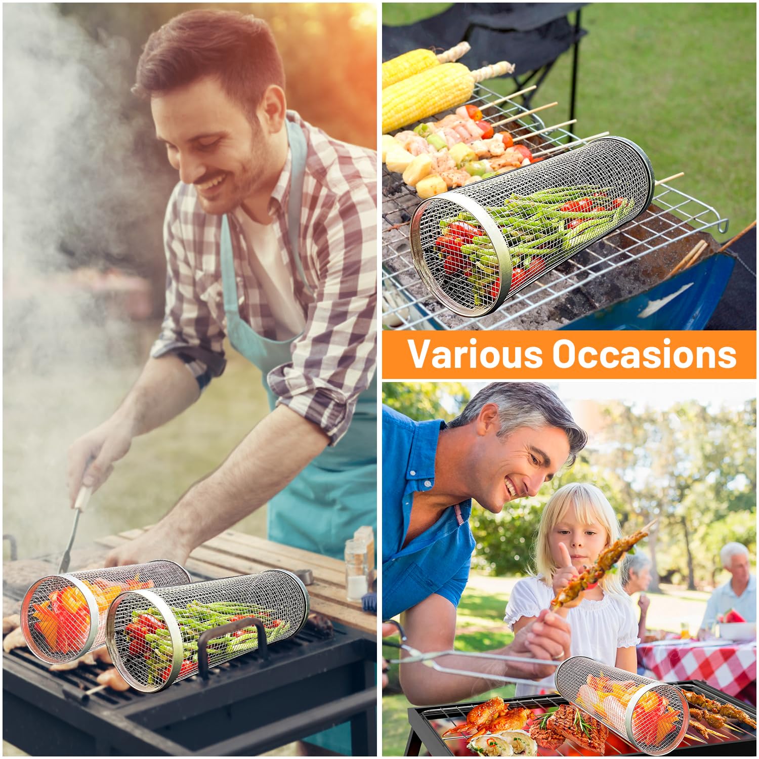 Paniers à grillades roulants p - Camping Cooking Basket avis et prix