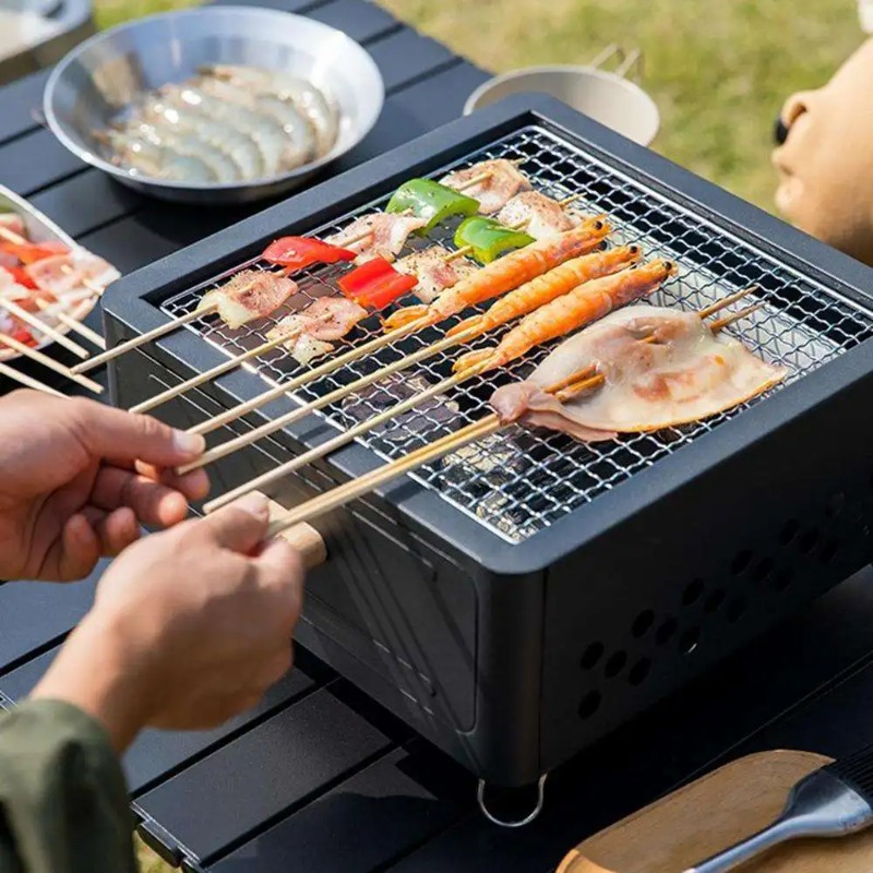 Barbecue portable de camping a - Camping Cooking Grill avis et prix