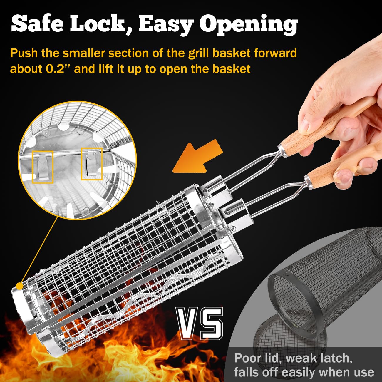 BUYYES – panier à gril roulant - Camping Cooking Basket avis et prix